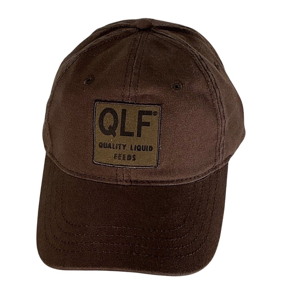 QLF Quality Liquid Feeds Brown Baseball Cap Hat Adjustable Strapback‎